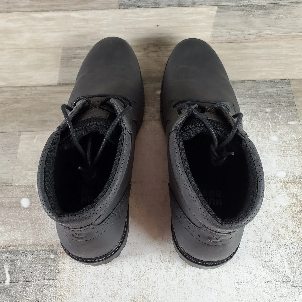 Nunn Bush Delton Mens Chukka Boot Sz 14 M Black Leather Lace Up Plain Toe Ankle